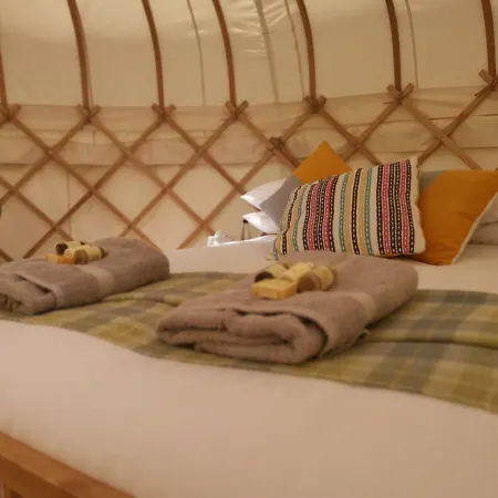 Syke Farm - Yurt's And Shepherds Hut キャンプ場 バターミア